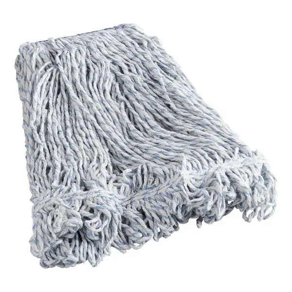 Rubbermaid Super Stitch Fgd51306Wh00 Wet Mop Head – 24 Oz, #32 Blue/White Rayon Blend, Looped End 1