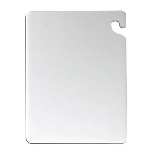 San Jamar Cb121812Wh Nsf-Certified Cut-N-Carry Cutting Board (12" × 18" × 1/2", White) – Denson Cfe 1