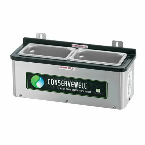 Server 15.25-Inch Utensil Caddy With Dual Compartments – 120V Powered 1