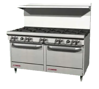 Southbend S60Dd 60" 10-Burner Natural Gas Range With Dual Standard Ovens 1