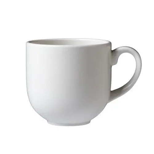 Steelite City Mug – 10 Oz Alumina Vitrified China, Bright White (11070624) | Denson Cfe 1