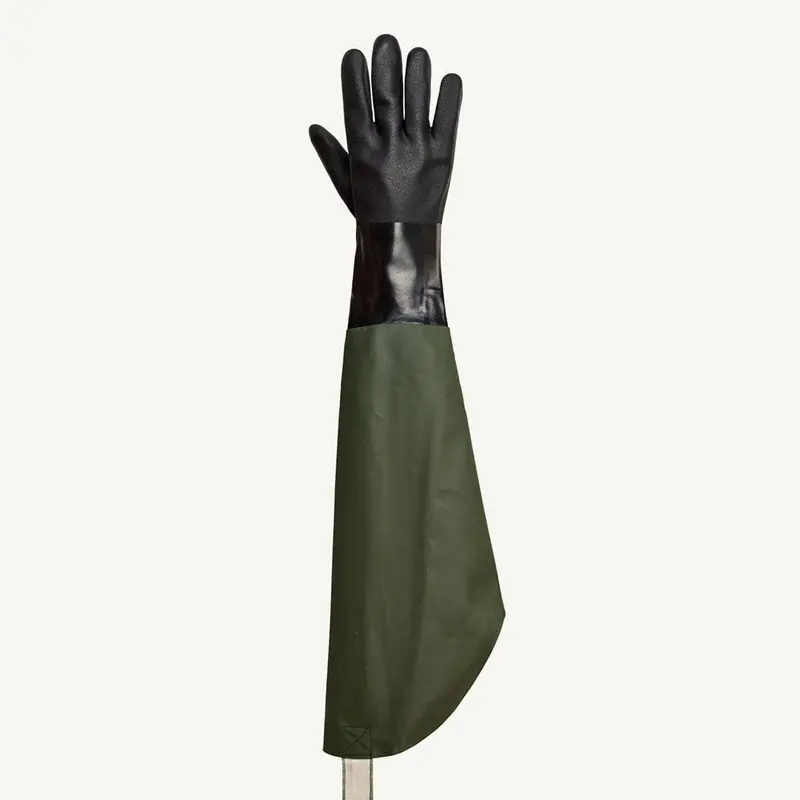 Superior Glove Chemstop F294Sl Green Double-Dipped Pvc Chemical-Resistant Gloves | Denson Cfe 1