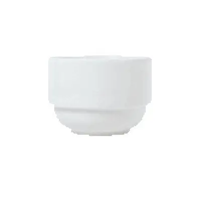 Syracuse China 911194038 – 8 Oz Stackable Bouillon Cup In Reflections Pattern, Alumawhite Finish 1
