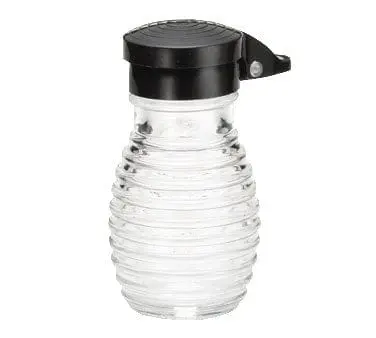 Tablecraft Bh2Mpbk Flip-Top Salt & Pepper Shaker – 2 Oz, Glass Body With Black Lid, 3.2-Inch Height 1
