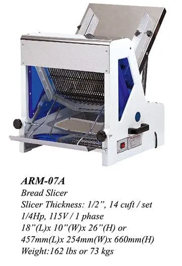 Tabletop Gravity-Fed Bread Slicer — Manual Operation With Precision Blade 1