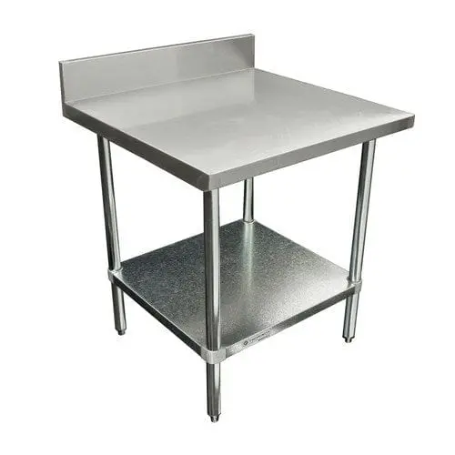 Thorinox Dsst-3036-Bk 30" × 36" 18-Gauge Stainless Steel Work Table With 5" Backsplash | Denson Cfe 1
