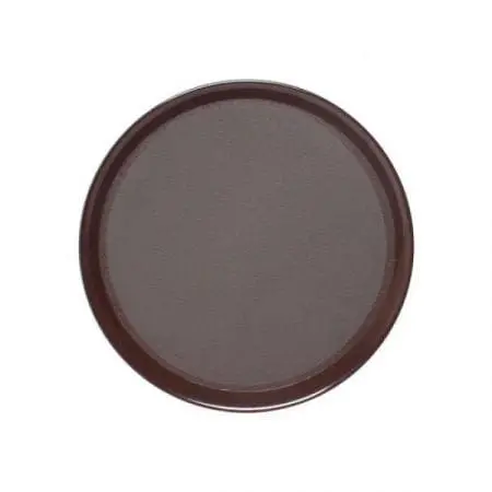 Thunder Group Plrt014 Textured Abs Serving Tray – 14-Inch, Slip-Resistant, Durable Brown Finish 1