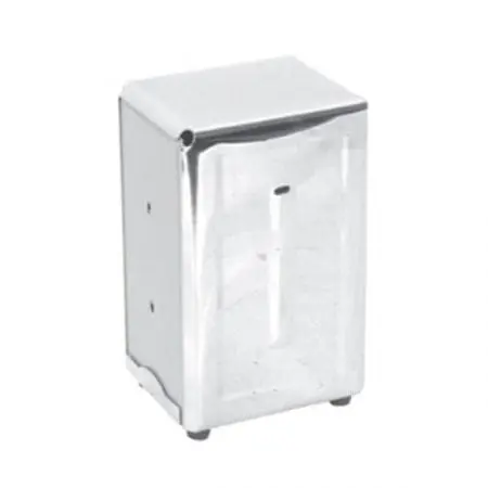 Thunder Group Slnh001 Tall Stainless Steel Counter Napkin Dispenser – Compact 3.75" X 4.375" X 7.5" Design 1