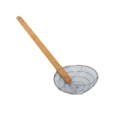 Thunder Group Slskr008 Stainless Steel Bamboo Skimmer — 8-Inch 1