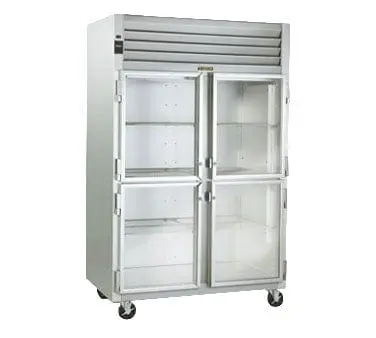 Traulsen G21000 Glass Half-Door Reach-In Refrigerator – Dual-Section, Left/Right Hinge Options 1