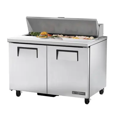 True Tssu-48-12-Hc Dual-Door Sandwich Prep Refrigerator – 48" Width, High-Capacity | Denson Cfe 1