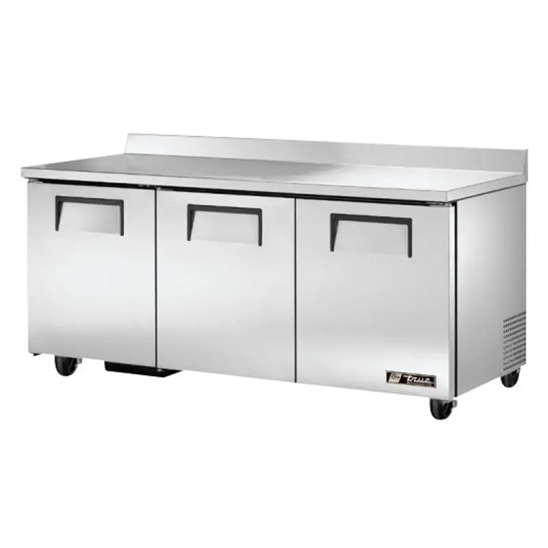 True Twt-72-Hc Three-Door Worktop Refrigerator – 72.4-Inch Hydrocarbon-Cooled Unit, Nsf Certified, 115V | Denson Cfe 1