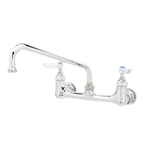 T&S B-2342 Splash-Mount Commercial Faucet – 10" Swing Spout 1