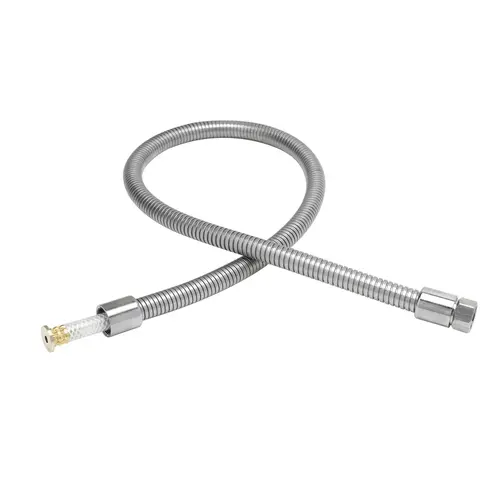 T&S Brass Pre-Rinse Hose – 56-Inch Stainless Steel, Handle Not Included (B-0056-H2A) 1