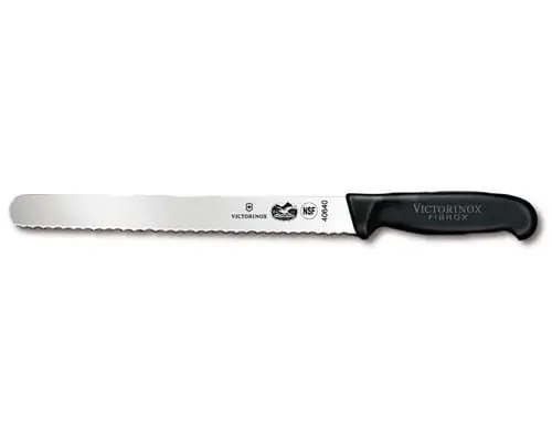 Victorinox 12-Inch Wavy-Edge Slicer Knife – Black Fibrox Handle (5.4233.30) 1