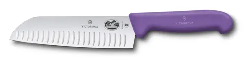 Victorinox Fibrox Pro Santoku Knife – 7″ Blade, 1.5″ Handle Width, 18/10 Stainless | Denson Cfe 1