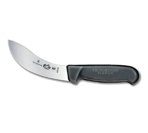 Victorinox Swiss Army 5.7803.15 Curved Skinning Knife – 6-Inch Blade, Black Fibrox Pro Handle | Denson Cfe 1