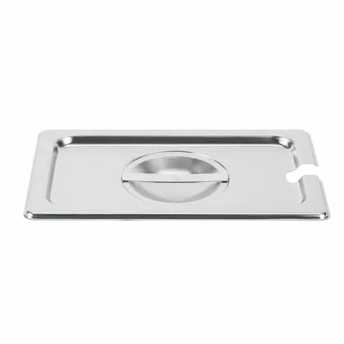Vollrath 75240 1/4-Size Slotted Stainless Steel Super Pan Cover 1