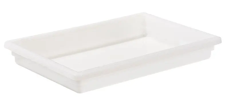 Winco 18" X 26" X 3" Stackable White Food Storage Box – Bpa-Free Polypropylene | Pffw-3 1
