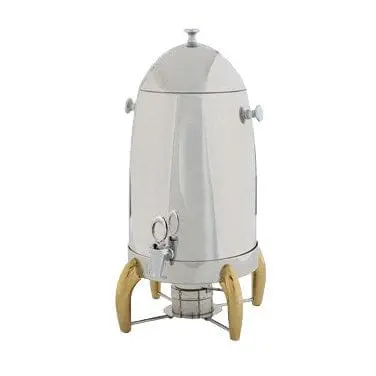 Winco 905A Virtuoso 5-Gallon Coffee Chafer Urn – Stainless Steel With Gold Legs – Denson Cfe 1