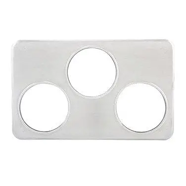 Winco Adp-666 Triple-Hole Stainless Steel Steam Table Adapter – 6.375" Configuration 1