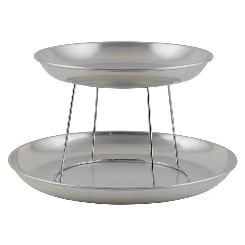 Winco Asft18 Elegant Aluminum Seafood Serving Tray – 200 Oz, 17.75" Diameter | Denson Cfe 1