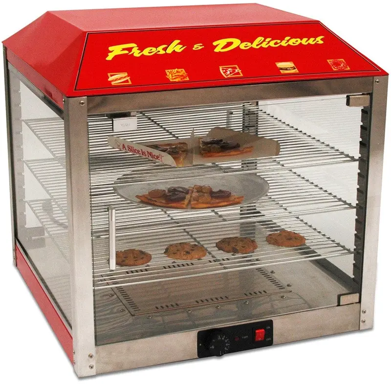 Winco Benchmark 51048 18-Inch Stainless Steel Countertop Hot Food Display Unit | Denson Cfe 1