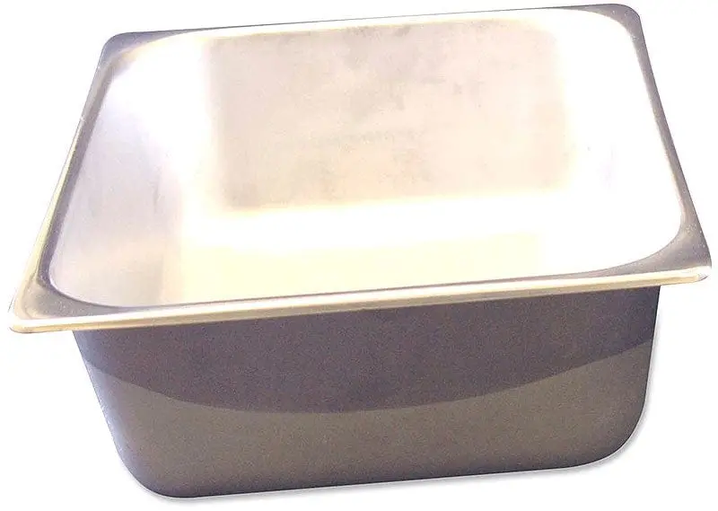 Winco Benchmark 56744 Half-Size Solid Stainless Steel Steam Table Pan | Denson Cfe 1