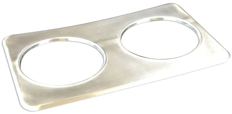 Winco Benchmark 56749 Adaptor Plate For Two 7-Quart Stainless Steel Pans | Denson Cfe 1
