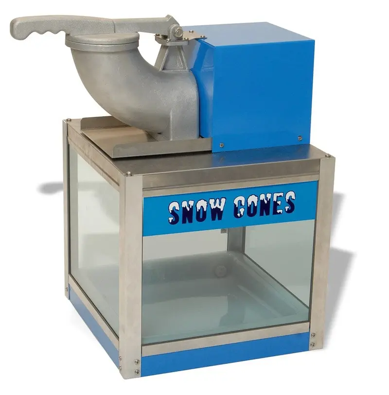 Winco Benchmark 71000 High-Capacity Snow Cone Machine – 500 Lbs/Hr Shaved Ice Output | Denson Cfe 1