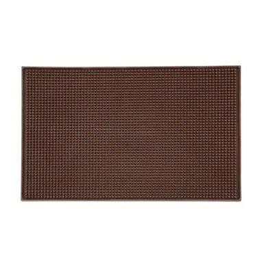 Winco Bm-1812B Brown Rubber Bar Service Mat – 18" X 12", Nsf Certified & Slip-Resistant 1