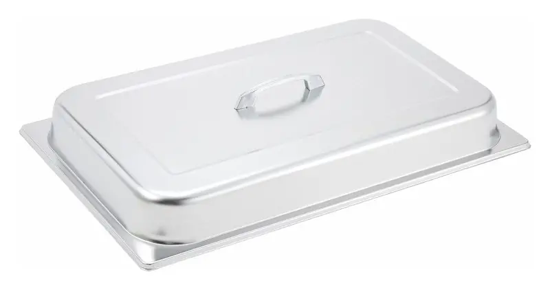 Winco C-Dcf Full-Size Polished Stainless Steel Dome Cover With Integrated Carry Handle 1