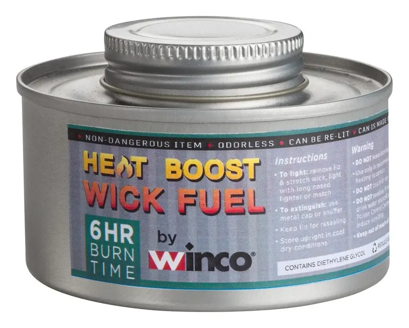 Winco C-F6 Six-Hour Wick-Type Chafing Fuel – 24-Pack Twist-Cap Canisters 1