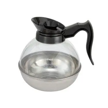 Winco Cd-64K 64 Oz Stainless Steel Coffee Decanter With Black Base | Denson Cfe 1