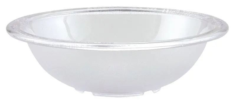 Winco Clear Pebbled Serving Bowl – 8.75-Inch Diameter, Bpa-Free Plastic | Denson Cfe 1