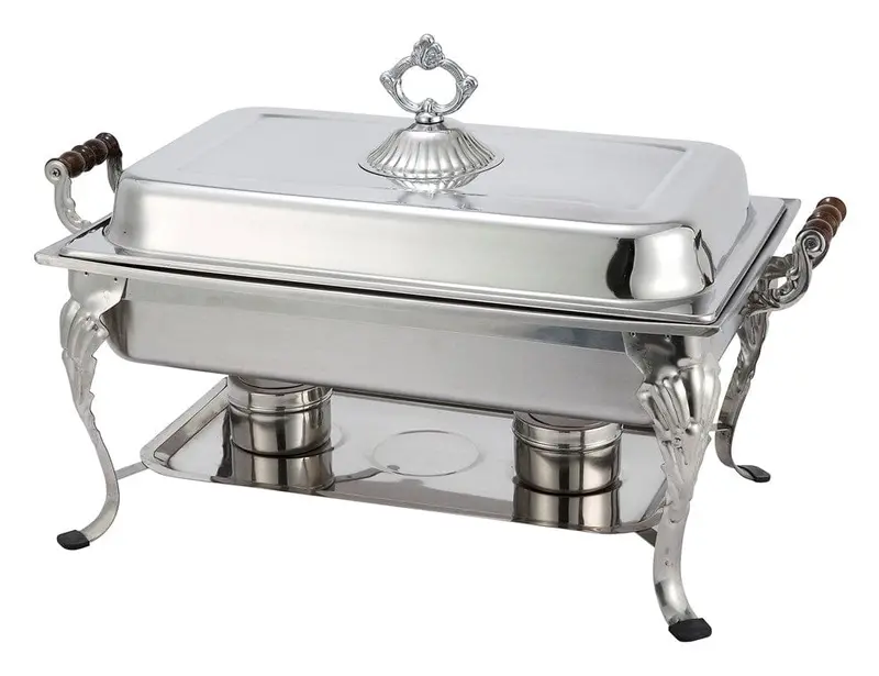 Winco Crown Full-Size Chafer – 8-Quart Stainless Steel, Timeless Elegance For Catering | Denson Cfe 1