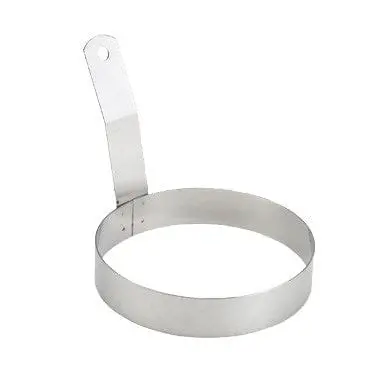 Winco Egr5 Stainless Steel Egg Ring – 5" Diameter With Comfort Grip Handle 1