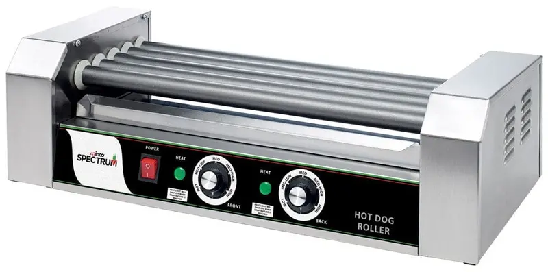 Winco Ehdg-5R Spectrum Rollsright Roller Grill – Commercial Hot Dog & Sausage Cooker | Denson Cfe 1