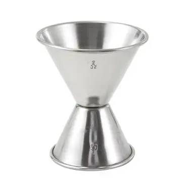 Winco J5 Dual-Scale Stainless Steel Jigger – 1 Oz / 2 Oz Precision Measure 1