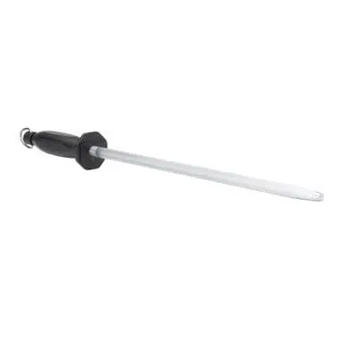 Winco K-34S 14-Inch Premium Round Knife Sharpening Rod With Comfort Handle | Denson Cfe 1
