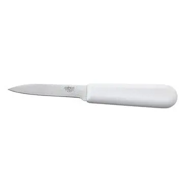 Winco K-40P Paring Knife – 3-Inch Stainless Blade, White Ergonomic Handle 1