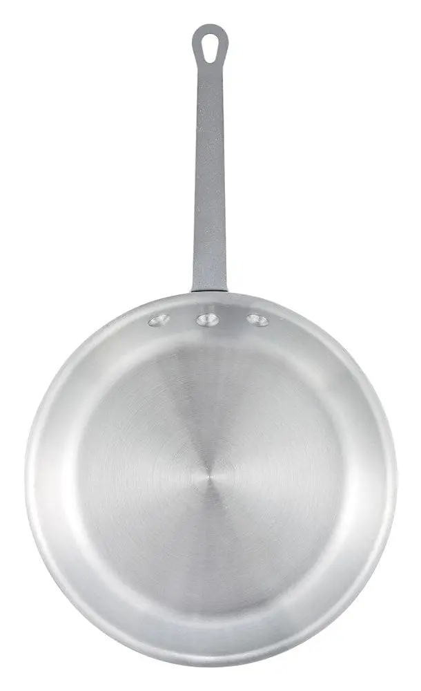Winco Majestic Afp-12S 12-Inch Aluminum Fry Pan With Riveted Satin-Finish Handle – Denson Cfe 1