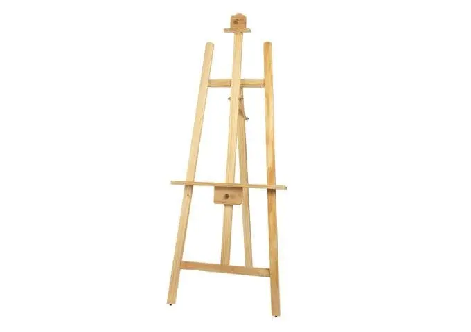 Winco Mbbe-1 Natural-Finish 61" Wooden Tripod Display Easel | Denson Cfe 1