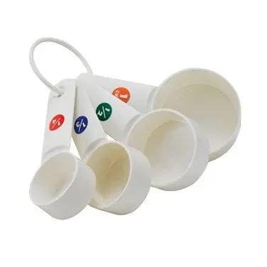 Winco Mcpp-4 Bpa-Free Plastic Measuring Cup Set – 4-Piece White Collection 1