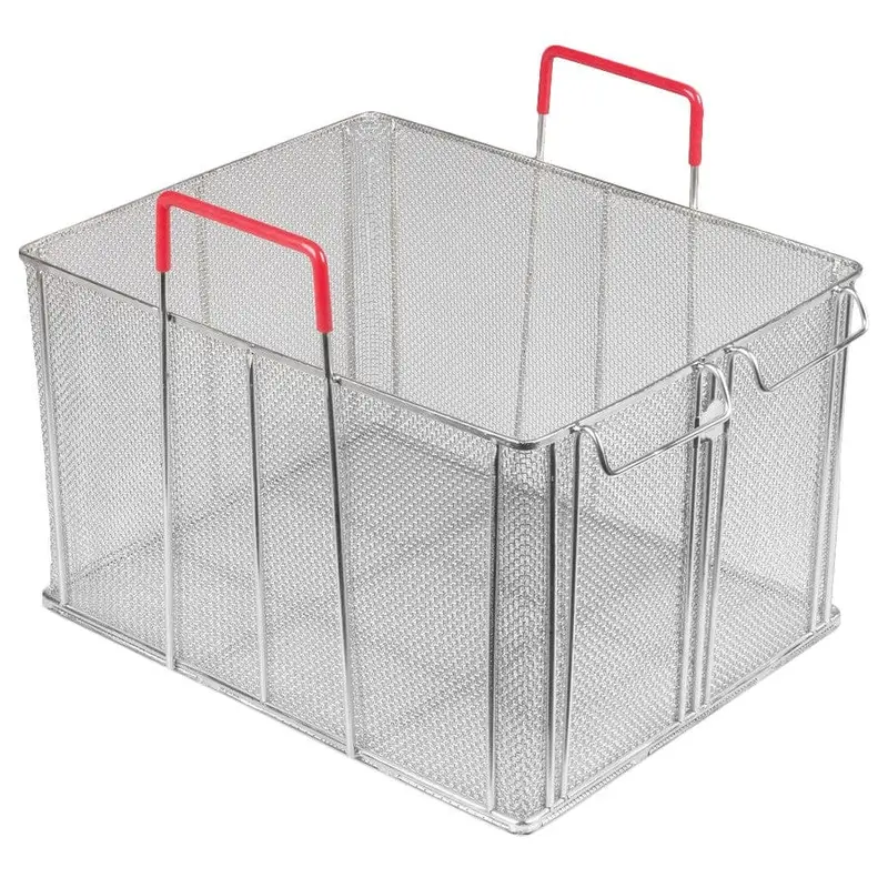 Winco Mpn-1613 Large Bulk Pasta Basket – 16.25" × 12.875" × 10" Stainless Steel Frame | Denson Cfe 1