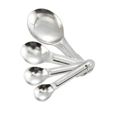 Winco Msp-4P Stainless Steel Measuring Spoon Set – 4-Piece Precision Kit 1