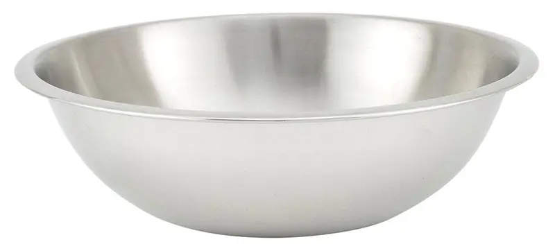Winco Mxhv-400 4-Quart Heavy-Duty Stainless Steel Mixing Bowl 1