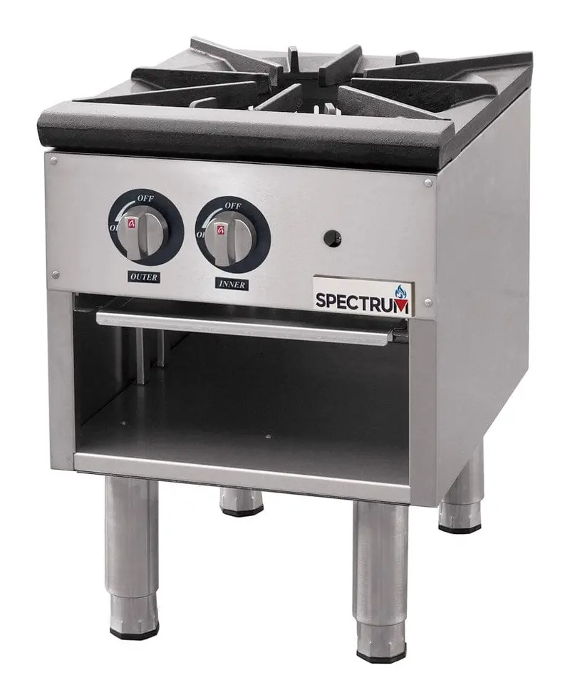 Winco Ngsp-1 Spectrum Gas Stock Pot Stove With Triple-Ring Burner & Built-In Storage – Denson Cfe 1
