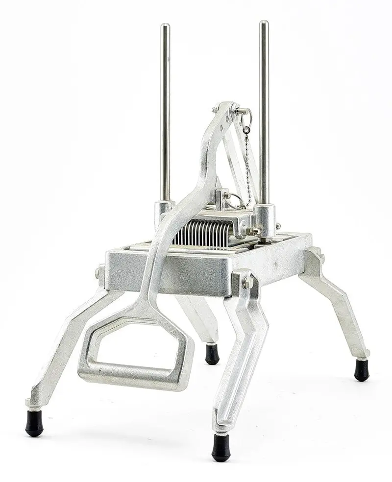 Winco Os-250 Manual Onion Slicer – 1/4" Precision Blade, Lever Action & Non-Skid Base 1