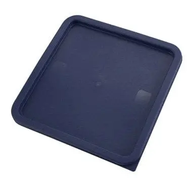 Winco Pecc-128 Blue Snap-Fit Lid For Square Food Storage Containers (12/18/22 Qt) | Denson Cfe 1